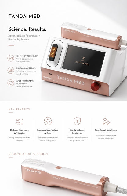 TANDA Beauty SoHowave Set| Professional Home Device for Facial Lifting & Firming